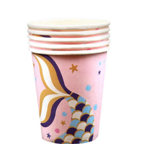 Mermaid Theme Birthday Party Tableware Package (#Type D)